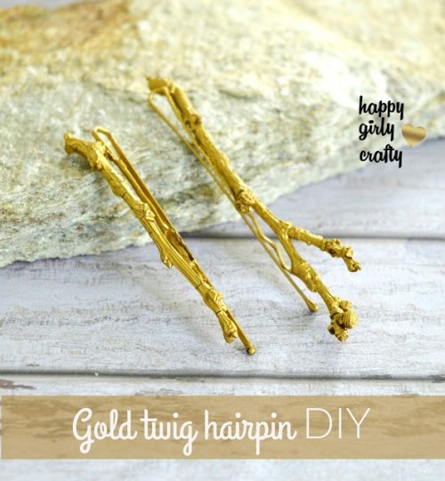 Twig Hairpin DIY