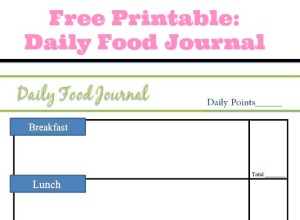 daily food journal