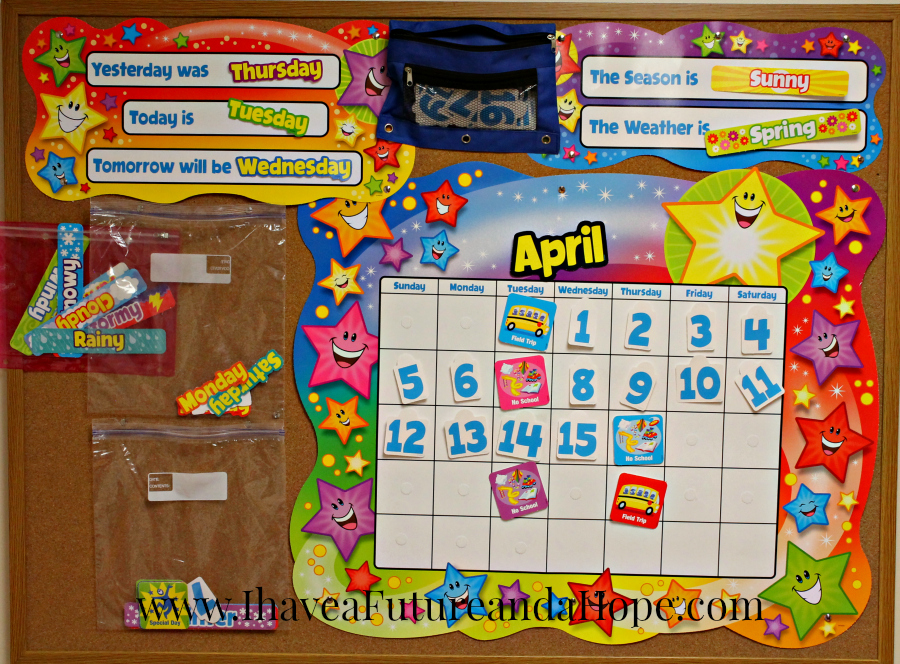 Daily Learning Calendar: 31 Days of Homeschool Supplies