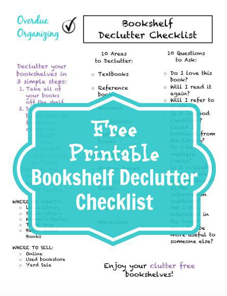 Free-Printable-Bookshelf-Declutter-Checklist