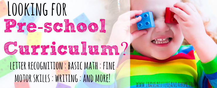 Looking for Pre-School Curriculum? Resources for Letter Recognition, Basic Math, Fine Motor Skills, Writing, and More!