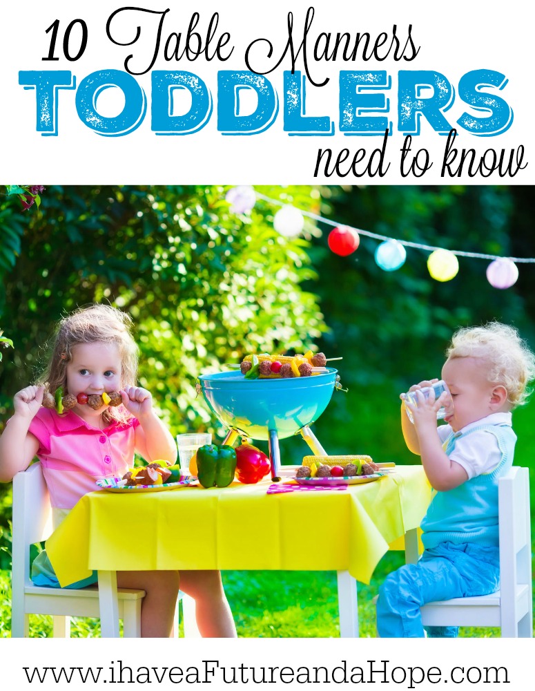 10 table manners toddlers need to know